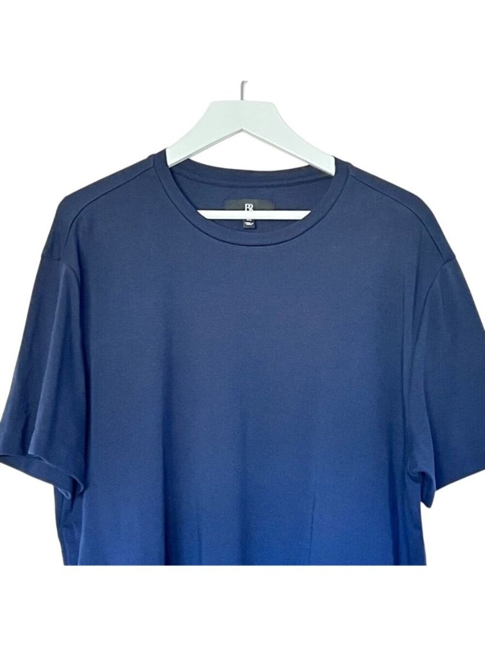 NWOT BR Mens Sz XL Luxury Touch Tee Navy Minimalist Soft Elevated Basics - Picture 2 of 14